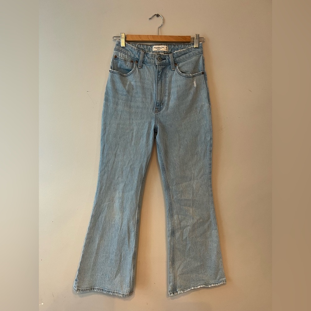 Abercrombie & Fitch Light Blue Vintage Flare High Rise Jeans
